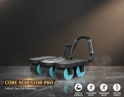 Core Strength Ab Roller with Elbow Support