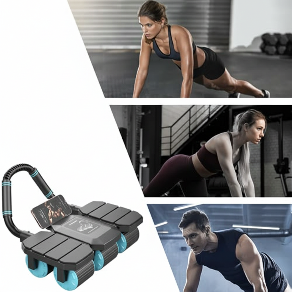 Core Strength Ab Roller with Elbow Support