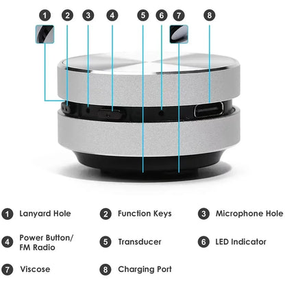2025 BoneVibe TWS Wireless Conduction Speaker with FM & Bluetooth