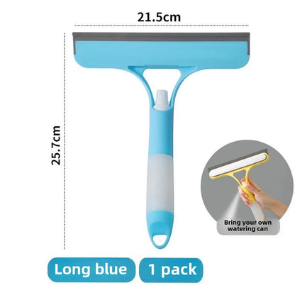 g Can Bathroom Mirror Glass Cleaning To3-in-1 Silicone Shower Squeegee Wiper Hand-held Spray Window Wiper with Nozzle Waterinol
