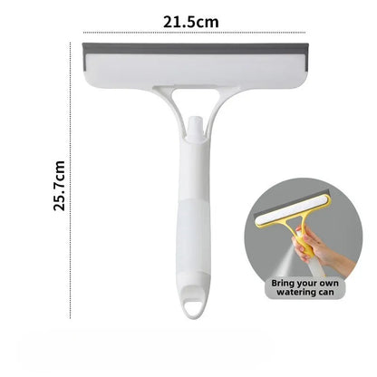 g Can Bathroom Mirror Glass Cleaning To3-in-1 Silicone Shower Squeegee Wiper Hand-held Spray Window Wiper with Nozzle Waterinol