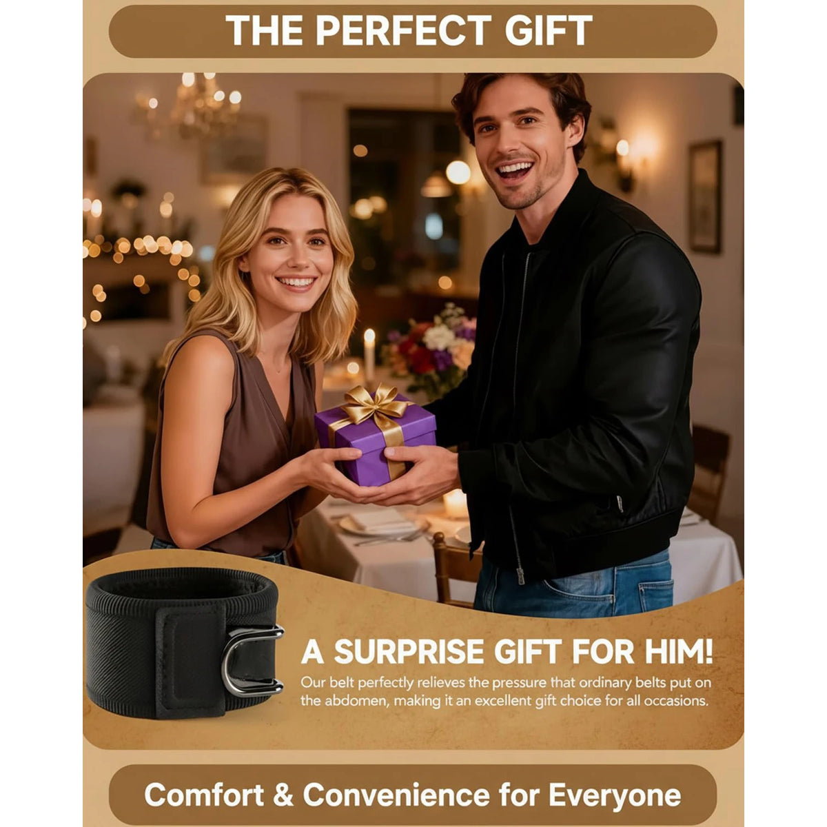 ComfortGrip Buckle-Free Belt