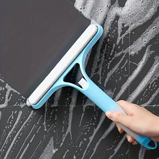 g Can Bathroom Mirror Glass Cleaning To3-in-1 Silicone Shower Squeegee Wiper Hand-held Spray Window Wiper with Nozzle Waterinol