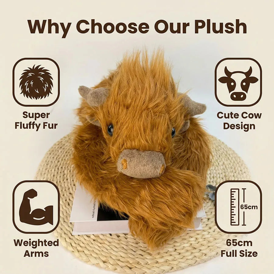 Premium Weighted Animal Hug Plush