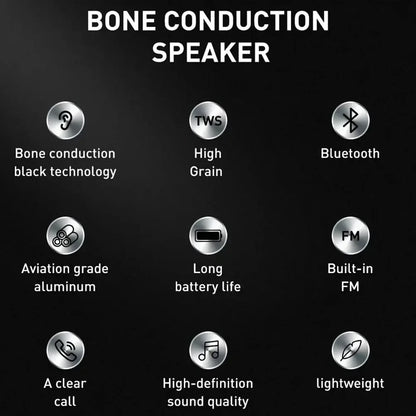 2025 BoneVibe TWS Wireless Conduction Speaker with FM & Bluetooth